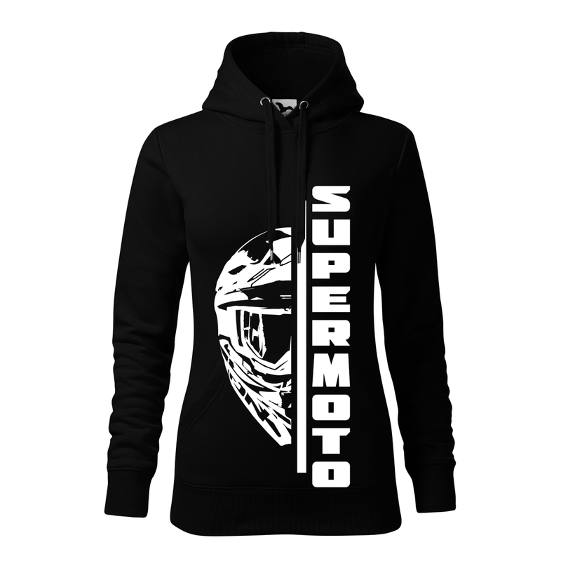 Damessweater SUPERMOTO zwart uitverkoop