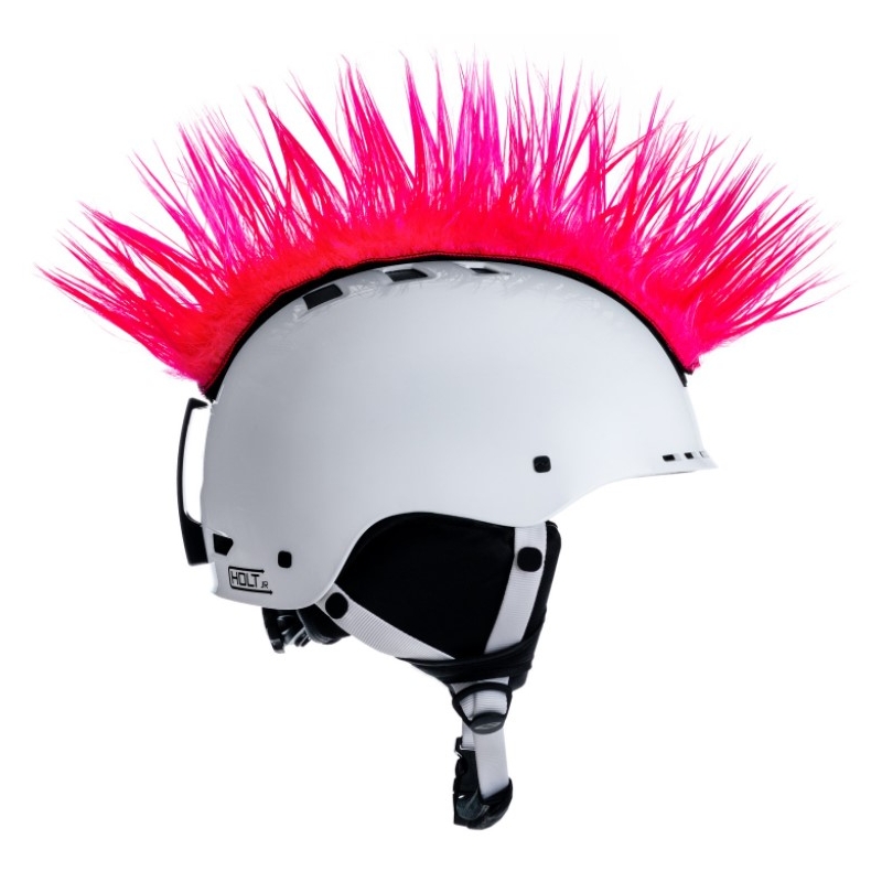 Mohawk helm pet roze