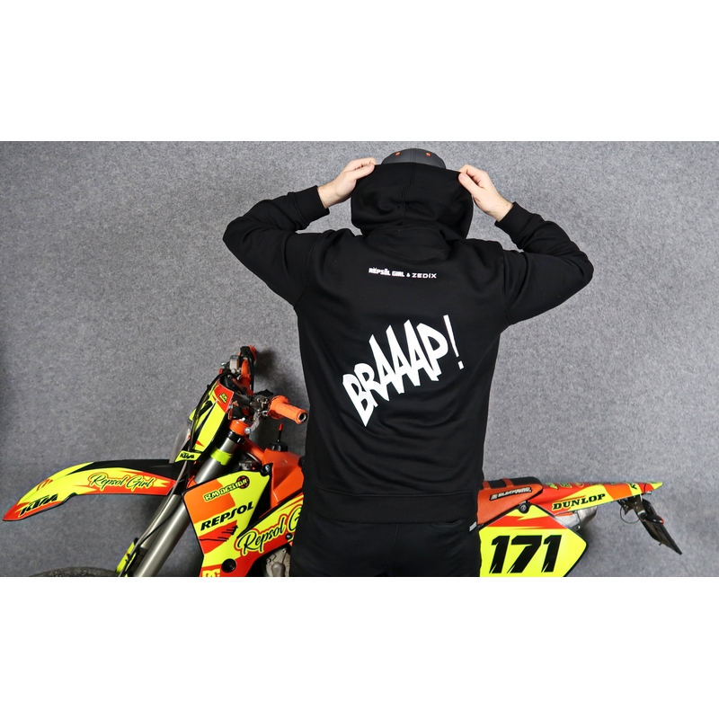 Heren capuchon SUPERMOTO zwart
