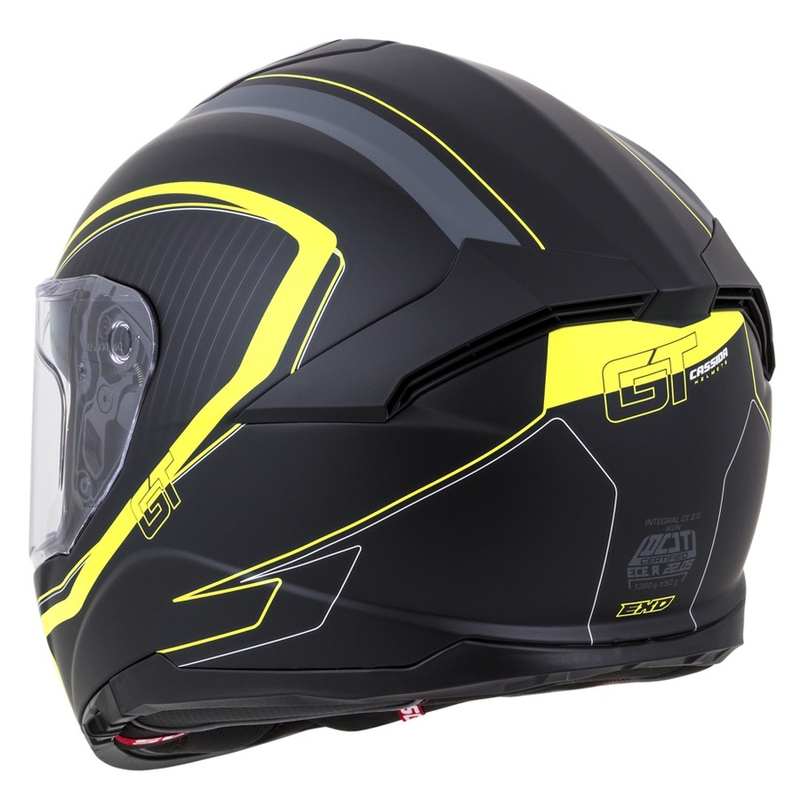 Integrální přilba Cassida Integral GT 2.0 Reptyl černo-šedo-fluo žlutá