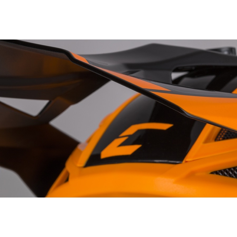 Cassida Cross Pro II Contra Motorcross Helm oranje-zwart-grijs