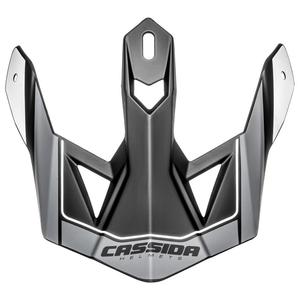 Cassida Cross Pro II helmvizier zwart-grijs-wit