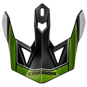 Cassida Cross Pro II helmvizier zwart-grijs-wit-groen