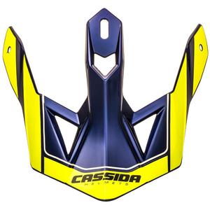Helmvizier voor Cassida Cross Pro II fluo geel-blauw