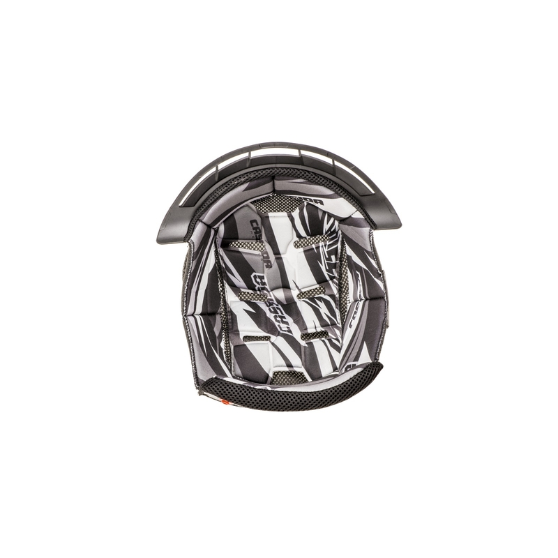 Binnenhelm voor Cassida Cross Pro II helm zwart-wit-grijs