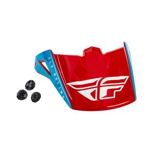 Helmvizier voor FLY Racing Kinetic Straight rood-wit-blauw
