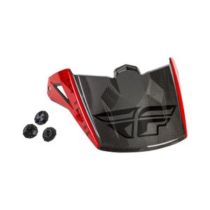 Helmvizier voor FLY Racing Kinetic Straight rood-zwart-grijs