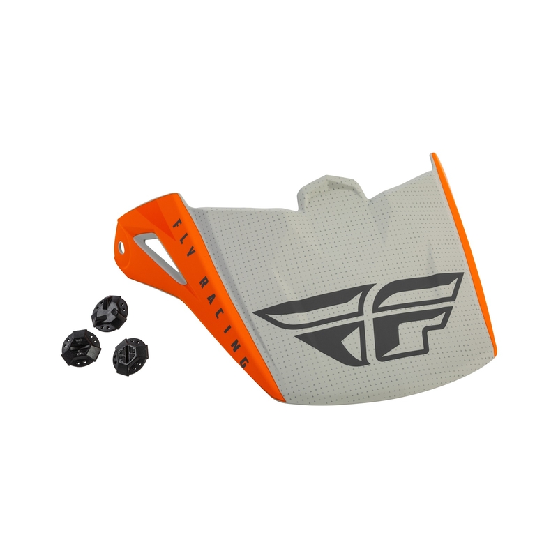Helmvizier voor FLY Racing Kinetic Straight oranje-grijs