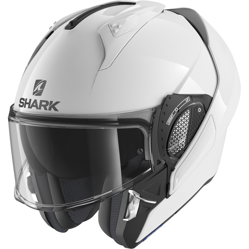 Překlápěcí přilba SHARK EVO-GT Blank bílá