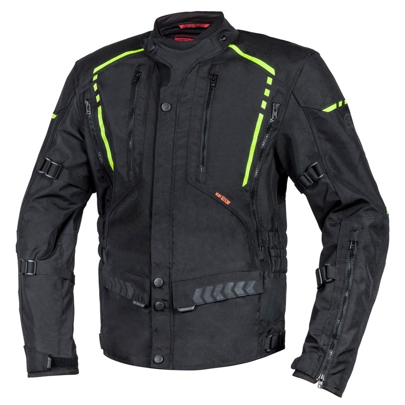 Moto bunda Ozone Tour II černo-fluo žlutá - smazan