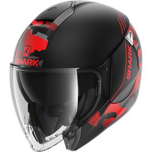 Open helm SHARK CITYCRUISER Genom zwart-rood uitverkoop