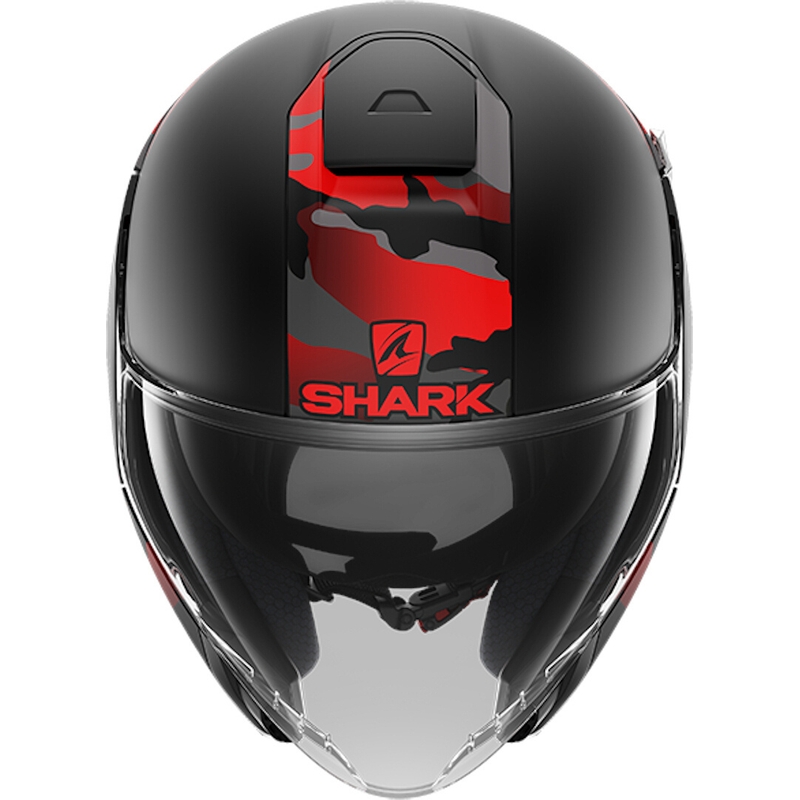 Open helm SHARK CITYCRUISER Genom zwart-rood uitverkoop