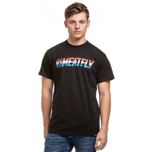 T-shirt Meatfly Rust zwart uitverkoop