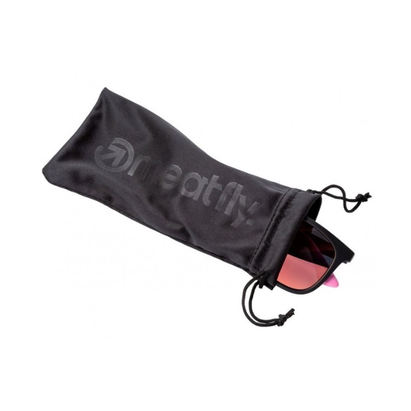 Brýle Meatfly Clutch černo-růžové