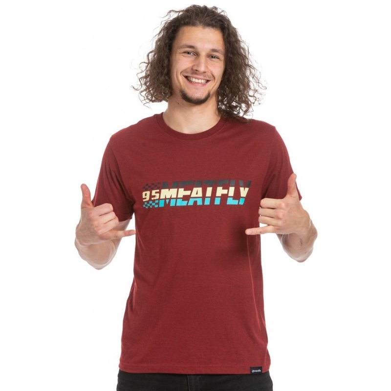 T-shirt Meatfly Roest rood
