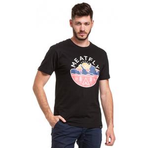 T-shirt Meatfly Camp 95 zwart uitverkoop