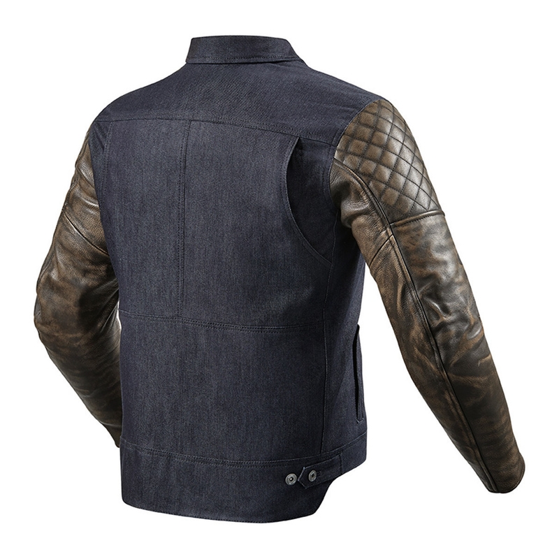 Revit Crossroads Motorjack blauw-bruin uitverkoop