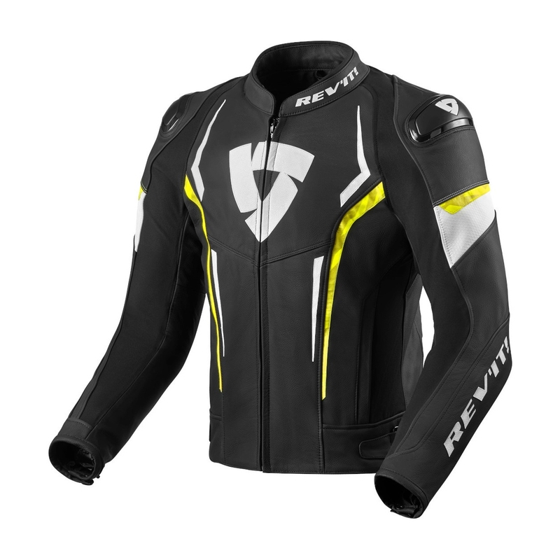 Revit Glide motorjas zwart-neon geel uitverkoop