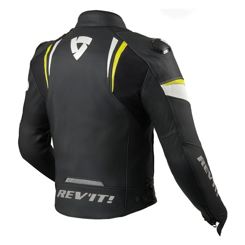 Revit Glide motorjas zwart-neon geel uitverkoop