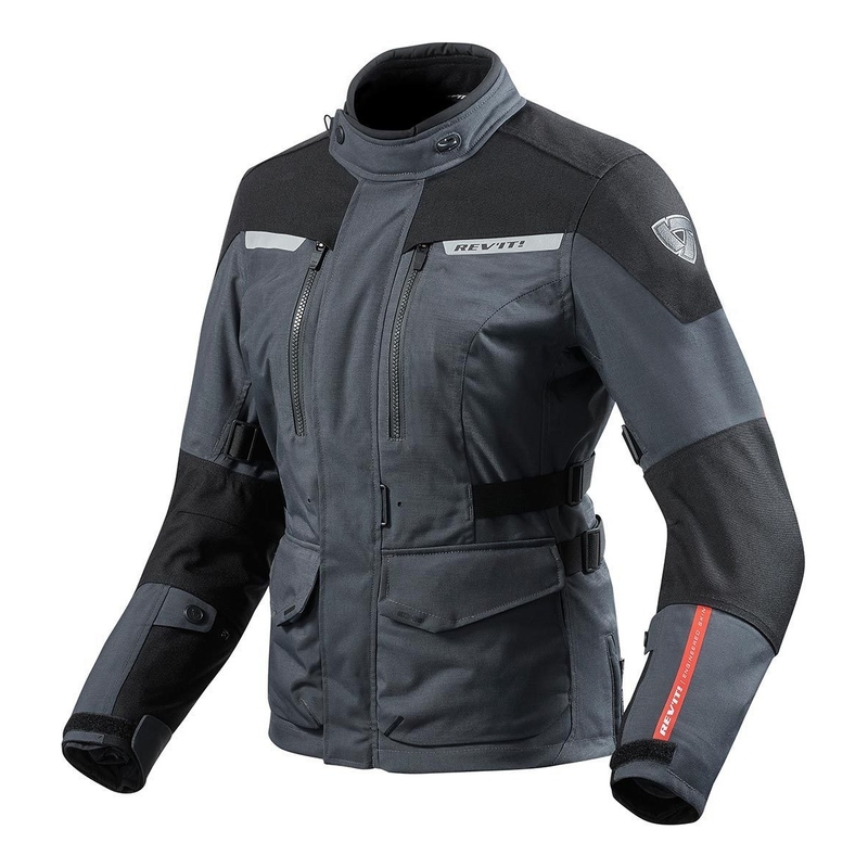 Dames Revit Horizon 2 moto jas antraciet/zwart uitverkoop