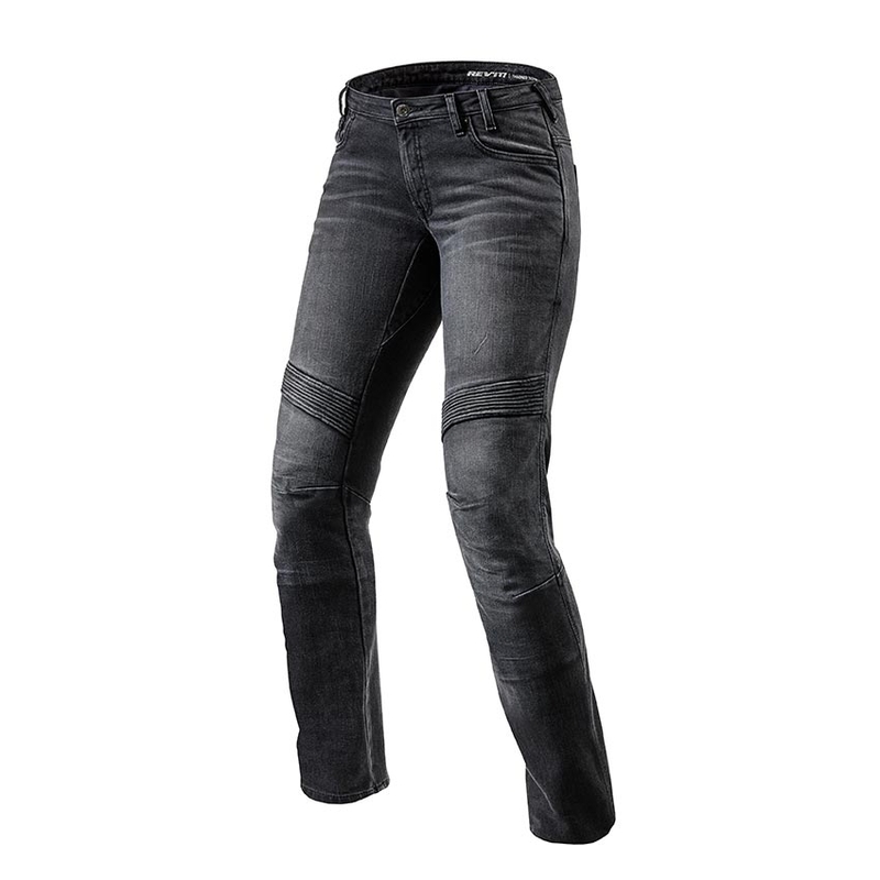 Dames Revit Moto TF Zwarte Motorcycle Jeans uitverkoop
