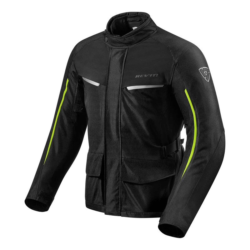 Motorjas Revit Voltiac 2 zwart-fluogeel uitverkoop