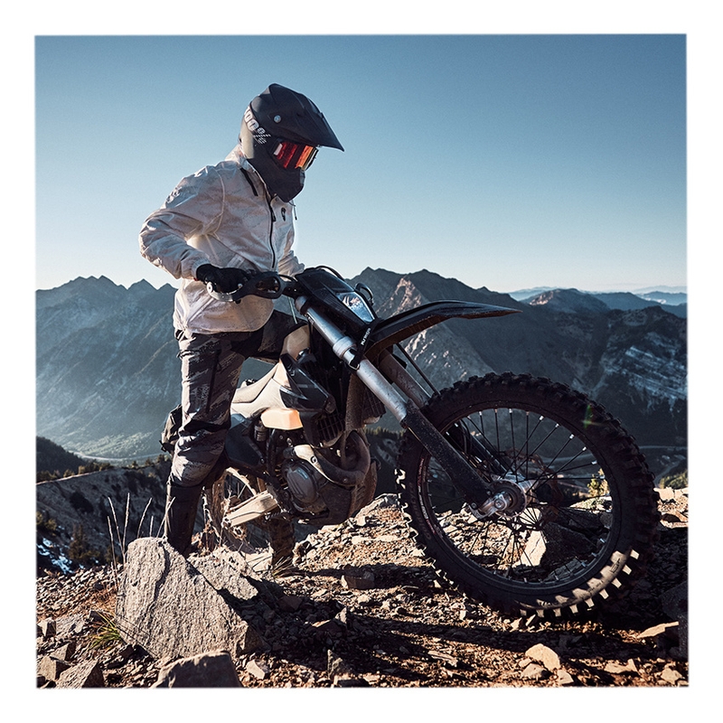 Revit regenjas voor motorfiets wit