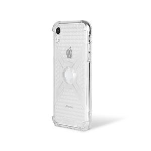 Telefoonhoes met houder CUBE X-Guard voor Apple iPhone 11/XR helder uitverkoop