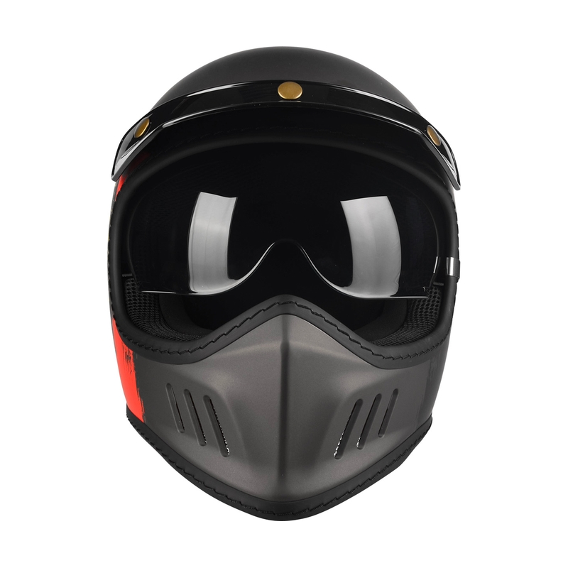 Přilba na motorku Lazer Cross TT Belgium černo-červeno-žlutá