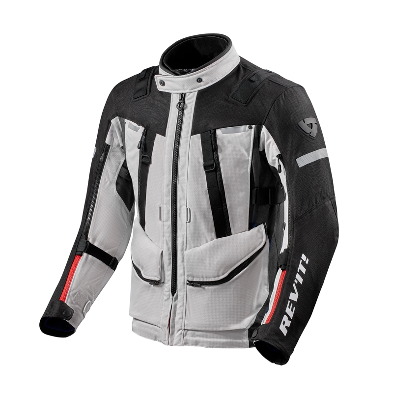 Motorjas Revit Sand 4 H2O zilver-zwart uitverkoop