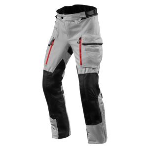 Revit Sand 4 H2O motorbroek zilver/zwart kort uitverkoop
