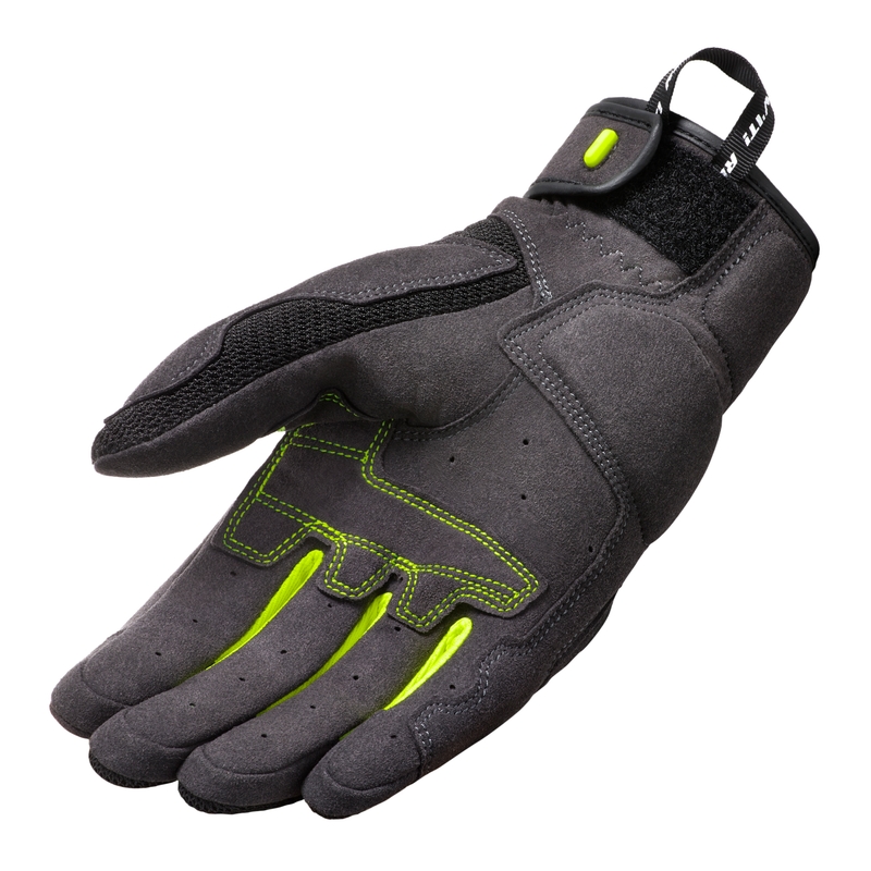 Revit Volcano motorhandschoenen zwart-fluogeel uitverkoop