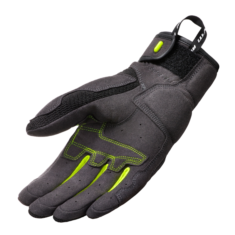 Revit Volcano zwart-fluo gele motorhandschoenen voor dames uitverkoop