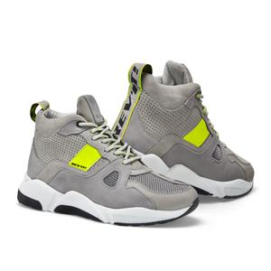 Revit Astro grijs-beige-fluo gele motorlaarzen