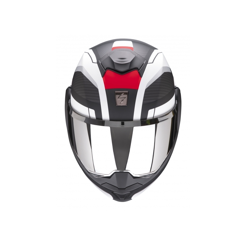 Opklaphelm Scorpion EXO-TECH Trap zwart-wit-rood