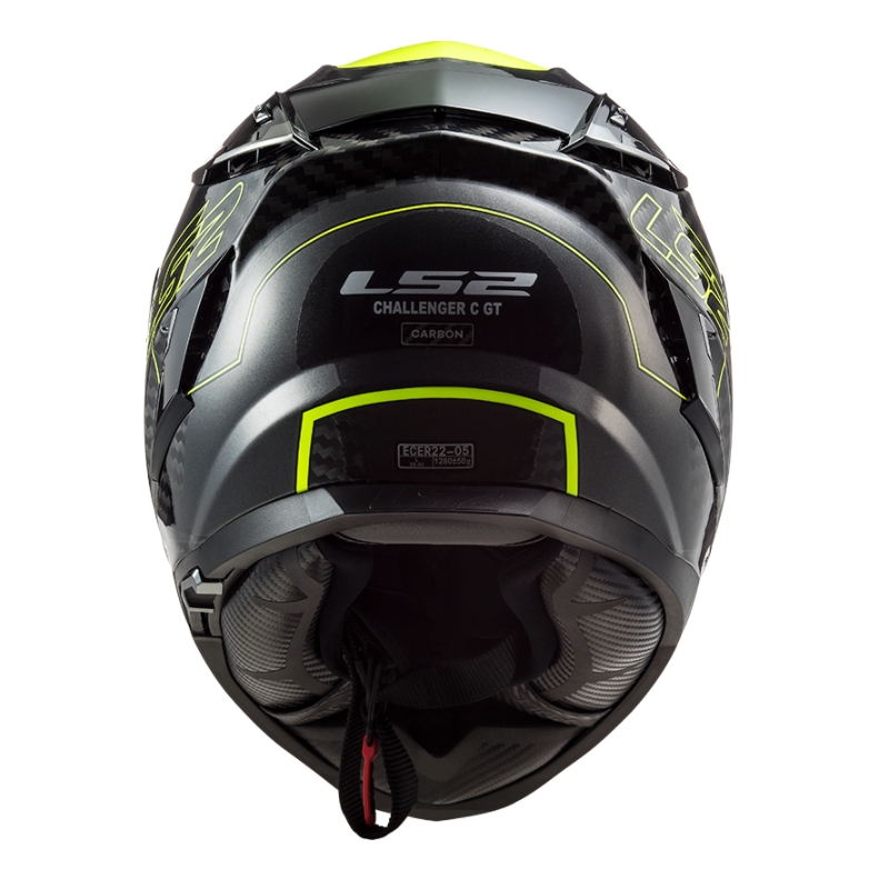 Integraal motorhelm LS2 FF327 Challenger CT2 Fold zwart-fluo geel