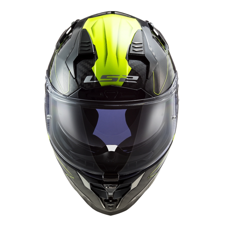 Integraal motorhelm LS2 FF327 Challenger CT2 Fold zwart-fluo geel