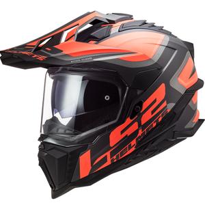 Endurohelm LS2 MX701 Explorer Alter zwart-oranje-grijs