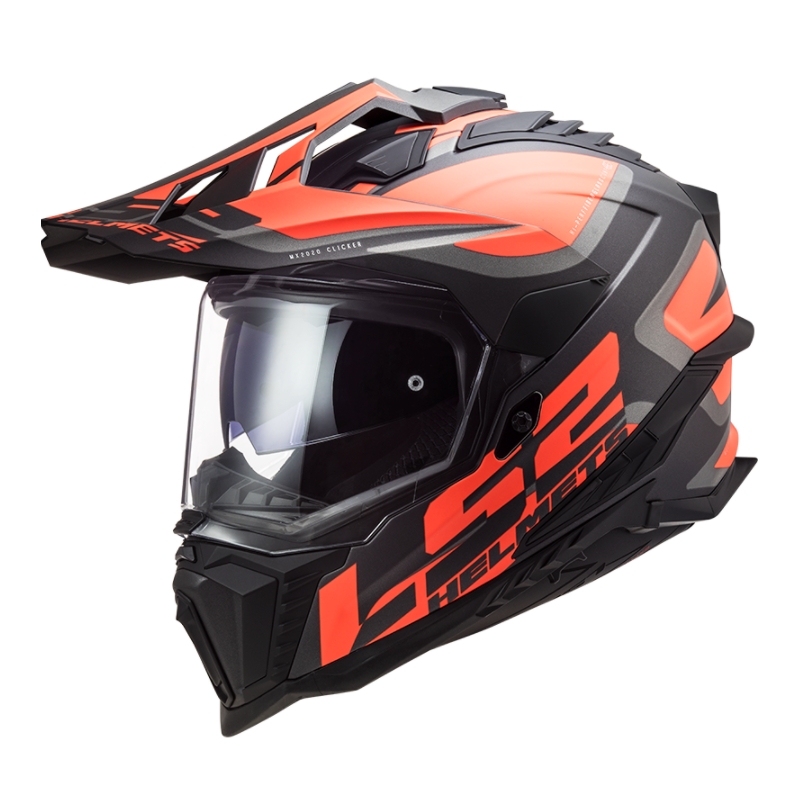 Endurohelm LS2 MX701 Explorer Alter zwart-oranje-grijs