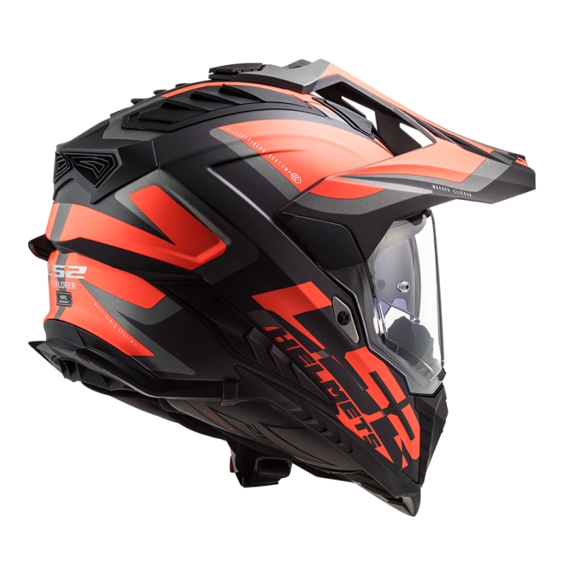 Endurohelm LS2 MX701 Explorer Alter zwart-oranje-grijs