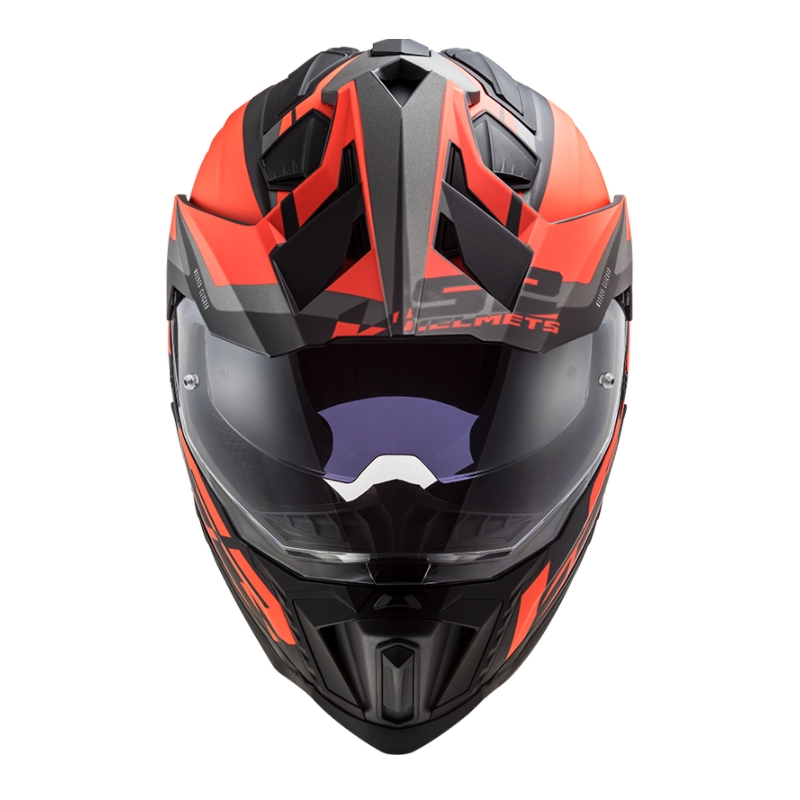 Endurohelm LS2 MX701 Explorer Alter zwart-oranje-grijs