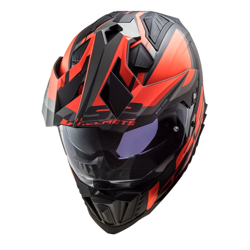 Endurohelm LS2 MX701 Explorer Alter zwart-oranje-grijs
