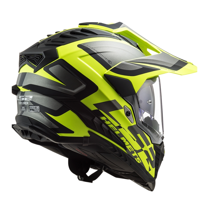 Endurohelm LS2 MX701 Explorer Alter zwart-grijs-fluogeel