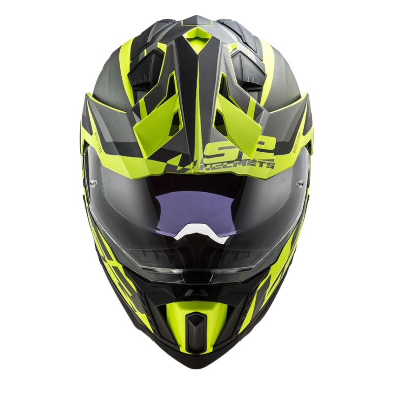 Endurohelm LS2 MX701 Explorer Alter zwart-grijs-fluogeel