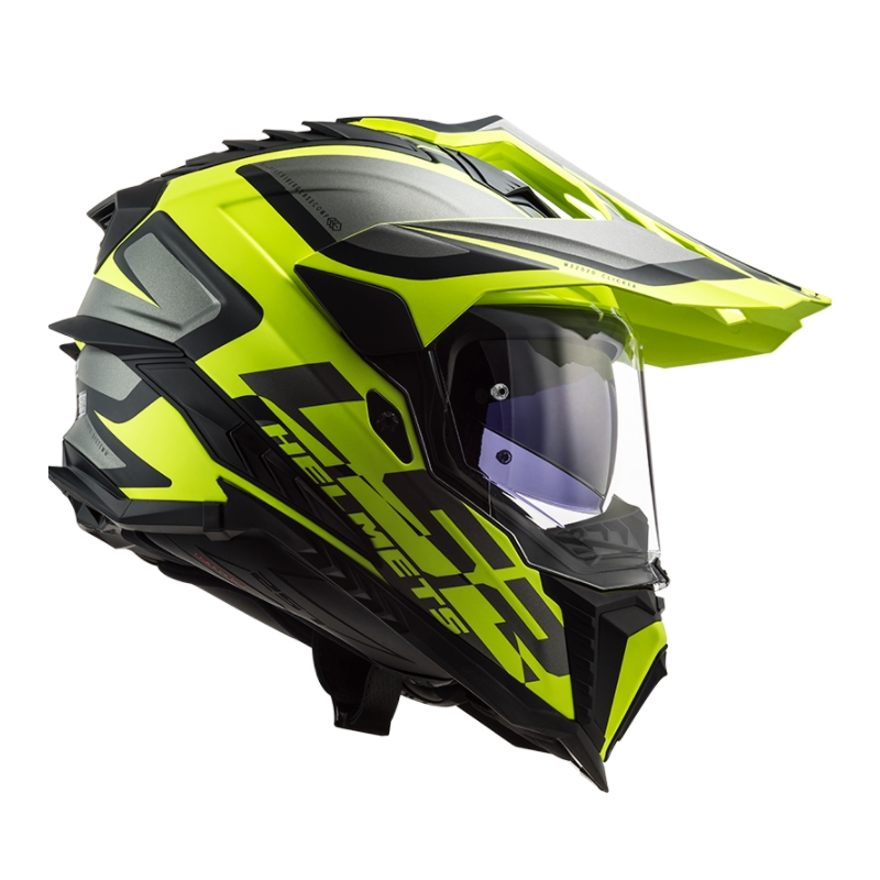 Endurohelm LS2 MX701 Explorer Alter zwart-grijs-fluogeel