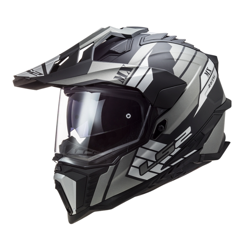 Endurohelm LS2 MX701 Explorer Atlantis zwart-grijs-wit