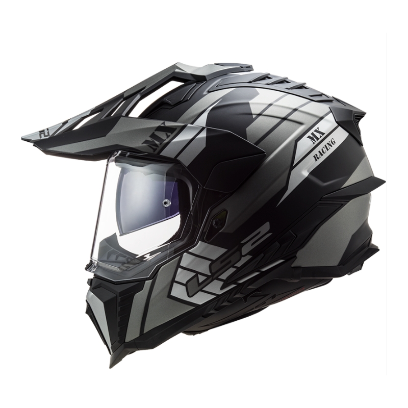 Endurohelm LS2 MX701 Explorer Atlantis zwart-grijs-wit