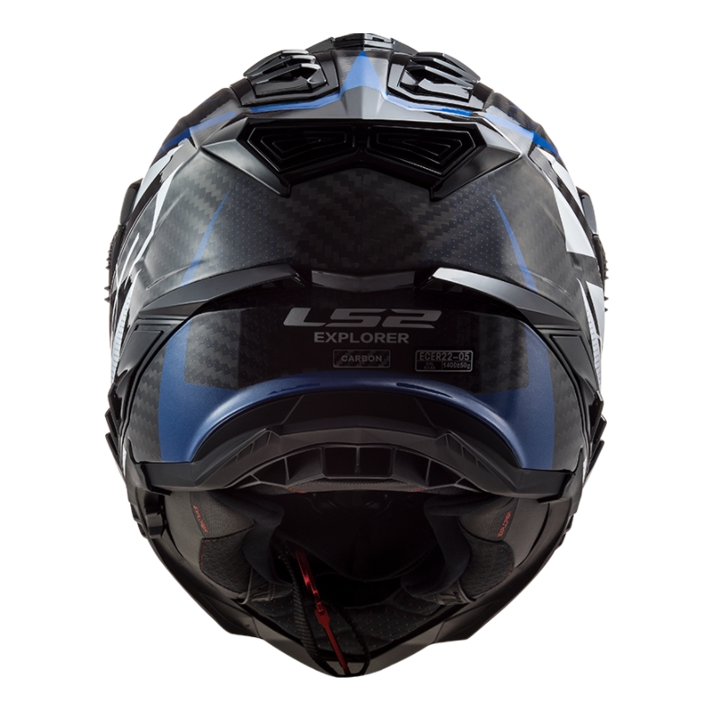 Endurohelm LS2 MX701 Explorer C Focus wit-blauw-rood