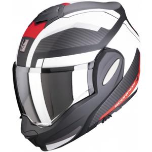 Opklaphelm Scorpion EXO-TECH Trap zwart-wit-rood