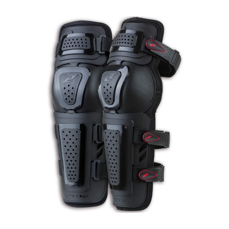 Motorfiets kniebeschermers Zandona Kneeguard Evo zwart